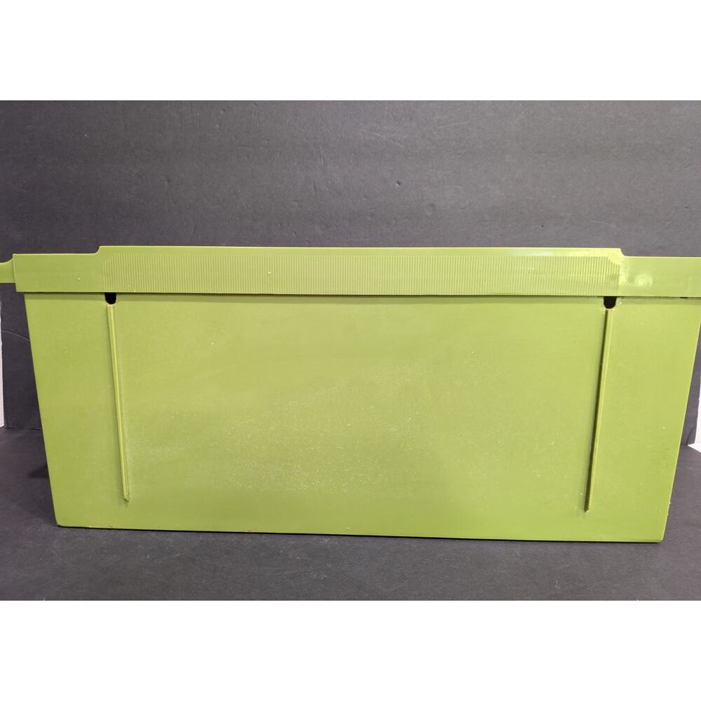 Storage Cabinet Kitchen Bathroom Retro 1960s 1970s Green Plastic Wall Hanging - Picture 13 of 15